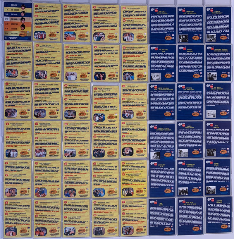 The Monkees 1st Print Base Card Set 90 Cards Cornerstone 1995   - TvMovieCards.com