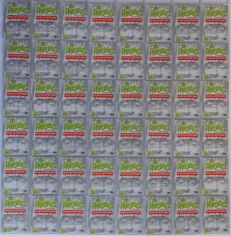 Munsters Deluxe Series One Base Card Set 90 Cards Dart Flipcards 1996   - TvMovieCards.com