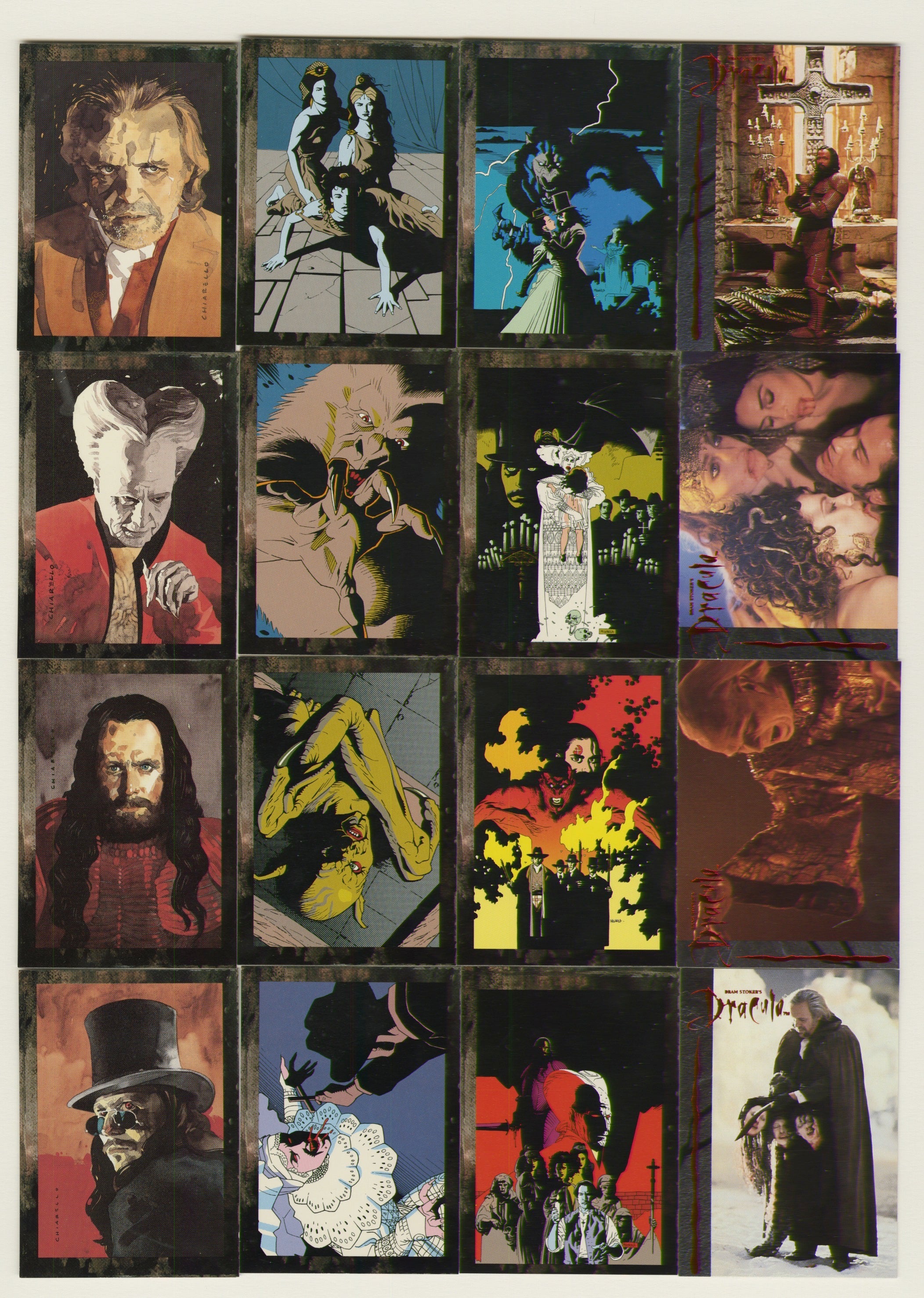 1992 Bram Stoker's Dracula (Movie) Comic Promo Card Set of 16