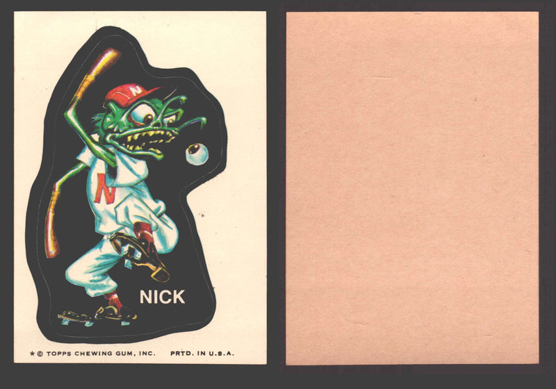 1973-74 Ugly Stickers Tan Back Trading Card You Pick Singles #1-110 Topps