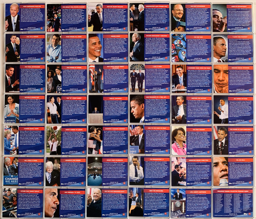President Obama Inaugural Edition 90 Card Set Topps   - TvMovieCards.com