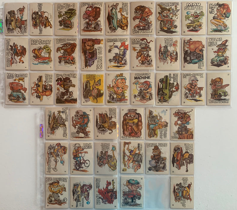 1969 Donruss Odd Rods COMPLETE SET 44/44 EX-NM Monster Hot Rod Stickers - TvMovieCards.com