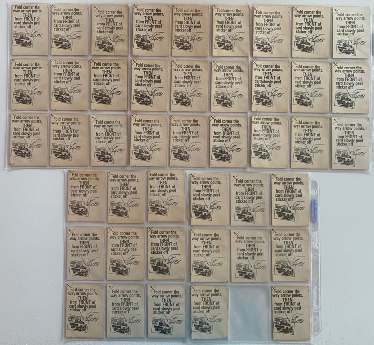 1969 Donruss Odd Rods COMPLETE SET 44/44 EX-NM Monster Hot Rod Stickers