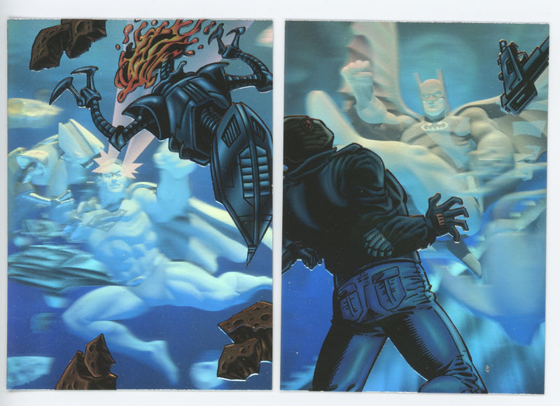 DC Outburst Firepower Superman Batman Holoburst Chase Card Set Skybox 1996   - TvMovieCards.com