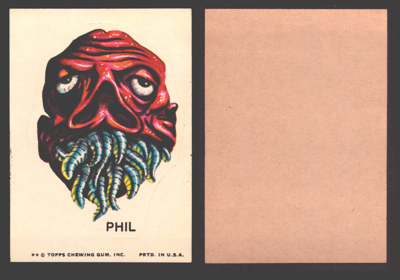 1973-74 Ugly Stickers Tan Back Trading Card You Pick Singles #1-110 Topps