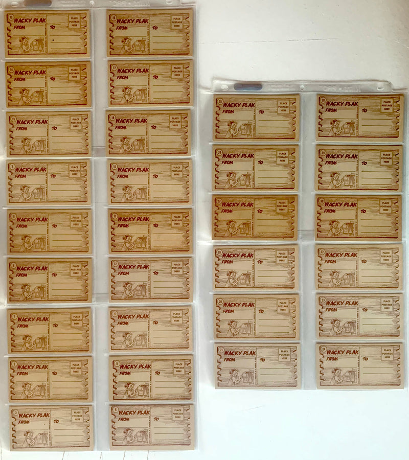 1959 Topps Wacky Plaks Complete 88 Card Set - Vintage Funny Plaque Cards - EX + - TvMovieCards.com