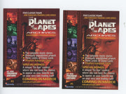 2 Planet of the Apes Archives Apes Promo Cards  P1 , P2  Inkworks 1999   - TvMovieCards.com