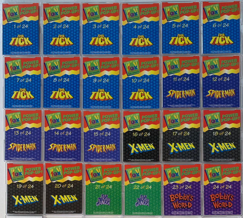 Fox Kids Network Power Pop-Up Chase Card Set 24 Cards Fleer Ultra 1995   - TvMovieCards.com