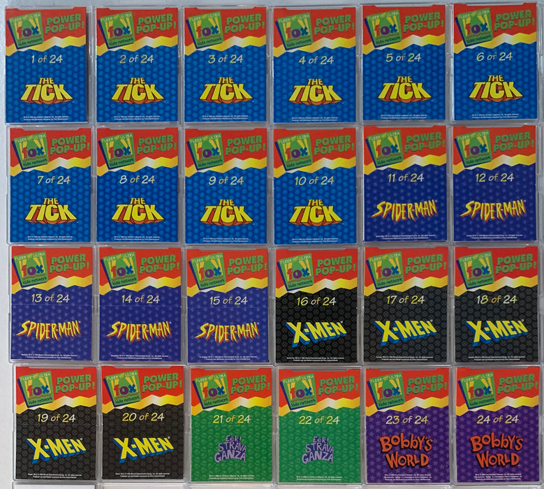 Fox Kids Network Power Pop-Up Chase Card Set 24 Cards Fleer Ultra 1995   - TvMovieCards.com
