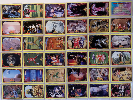 Power Rangers New Season Hobby 72 Base Card Set Yellow Boarder   - TvMovieCards.com