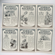 Norman Rockwell Saturday Evening Post Wood Chase Card Set 6 Cards W1- W6 1993 - TvMovieCards.com