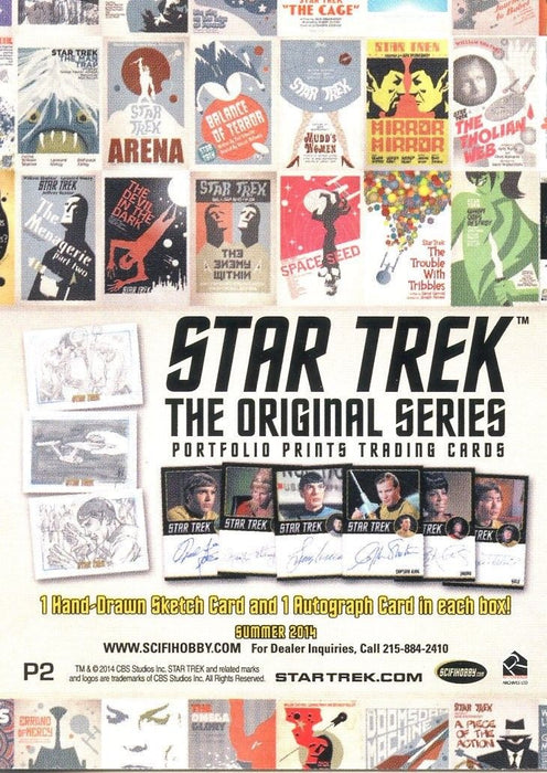 Star Trek TOS Portfolio Prints PROMO CARD P2 Spock 2014 Rittenhouse   - TvMovieCards.com