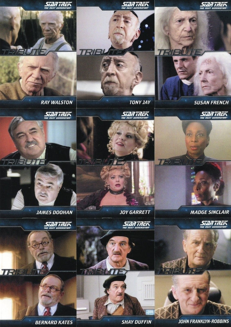 Star Trek TNG Complete Series 2 Tribute Chase Card Set T19 - T36 18 Cards - TvMovieCards.com