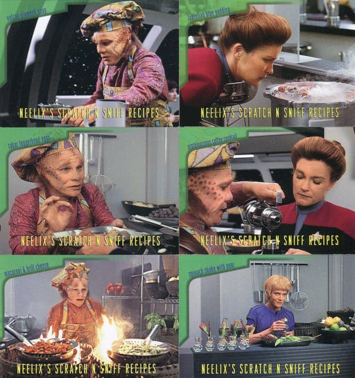 Star Trek Voyager Season 1 Ser. 2 Neelix Recipes Chase Card Set R1-6 Skybox   - TvMovieCards.com