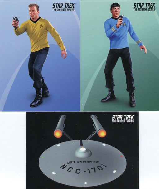 Star Trek TOS Portfolio Prints 3 CARD PROMO LOT P1 P2 P4 2014 Rittenhouse   - TvMovieCards.com