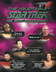 Star Trek The Next Generation TNG Quotable Card Album with Autograph / Promo Car - TvMovieCards.com