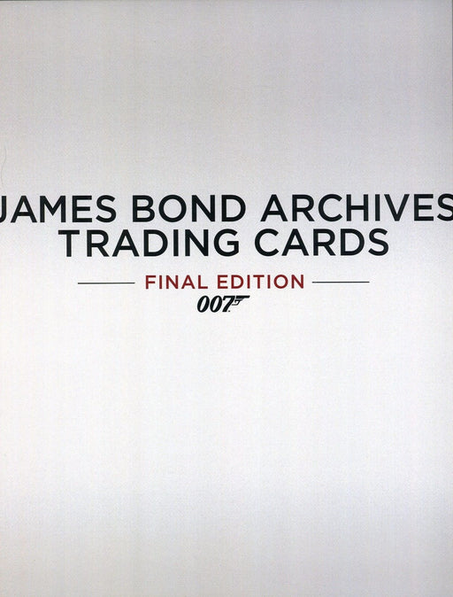 James Bond Archives 2017 Final Edition Empty Trading Card Album   - TvMovieCards.com
