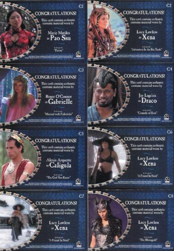 Xena Dangerous Liaisons Costume Trading Card Set 11 Cards C1-C11   - TvMovieCards.com