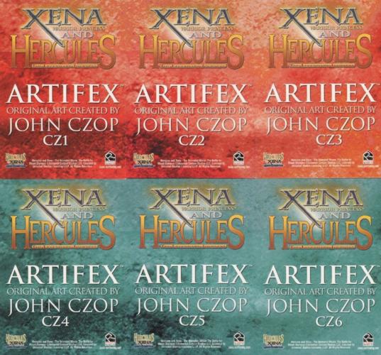 Xena & Hercules Animated Adventures Artifex Chase Card Set CZ1 -CZ6 John Czop   - TvMovieCards.com