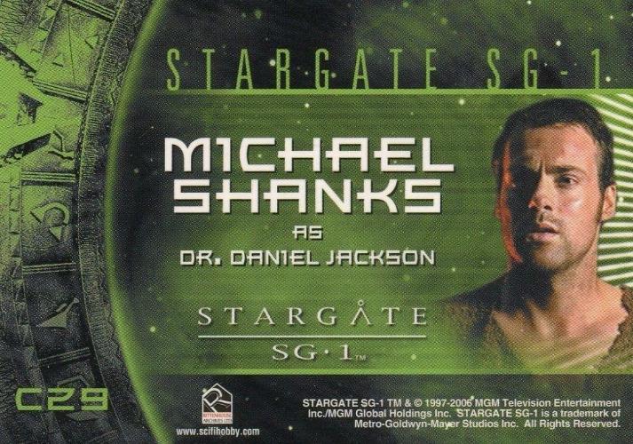 Stargate SG-1 Season Eight Dr. Daniel Jackson Costume Card C29   - TvMovieCards.com