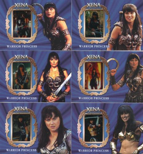 Xena Art & Images Lucy Lawless as Xena Gallery Chase Card Set GX1 thru GX6   - TvMovieCards.com