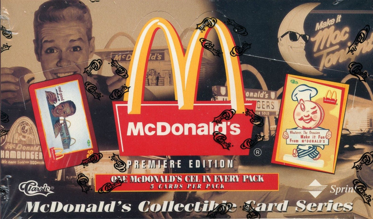 1996 McDonalds Premiere Edition Trading Card Box 24 Pack Factory Sealed   - TvMovieCards.com