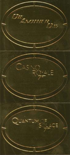James Bond 50th Anniversary Series Two Gold Plaque Chase Card Set 11 Cards   - TvMovieCards.com