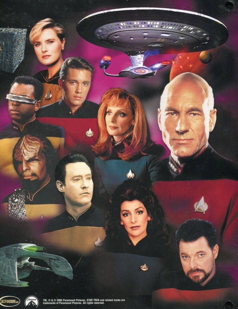 Star Trek The Next Generation TNG Quotable Card Album with Autograph / Promo Car - TvMovieCards.com