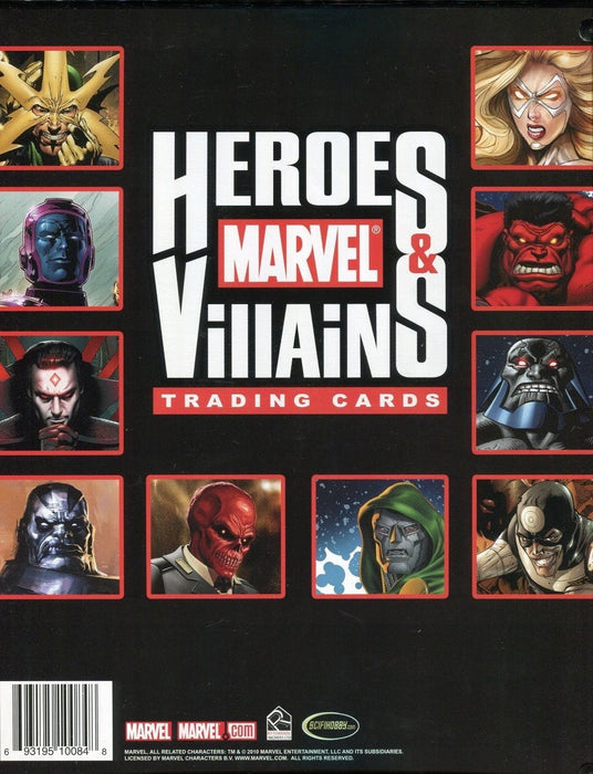 Marvel Heroes & Villains Trading Card Album / Binder with Promo Card P3   - TvMovieCards.com