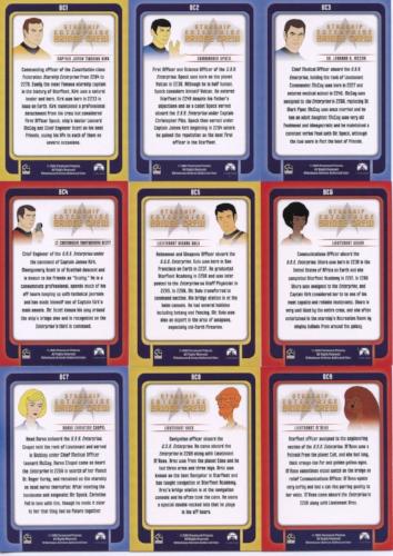 Star Trek The Complete Animated Adventures Bridge Crew Foil Chase Card Set   - TvMovieCards.com