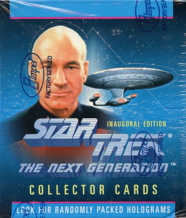 1992 Star Trek The Next Generation TNG Inaugural Edition Card Box Impel   - TvMovieCards.com