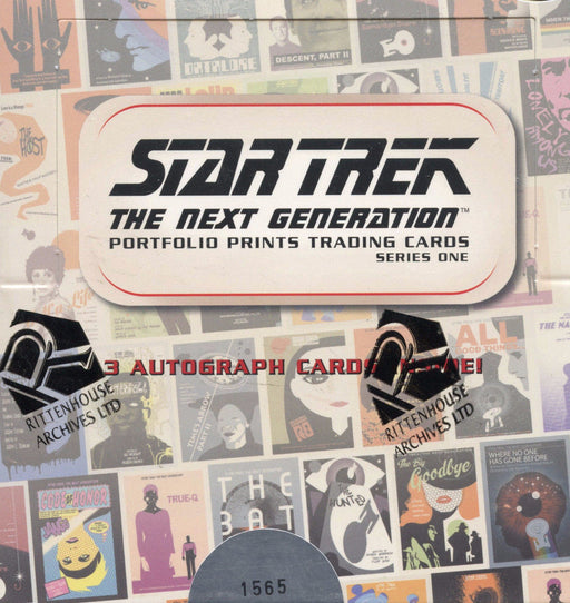 Star Trek The Next Generation TNG Portfolio Prints Series One Card Box   - TvMovieCards.com
