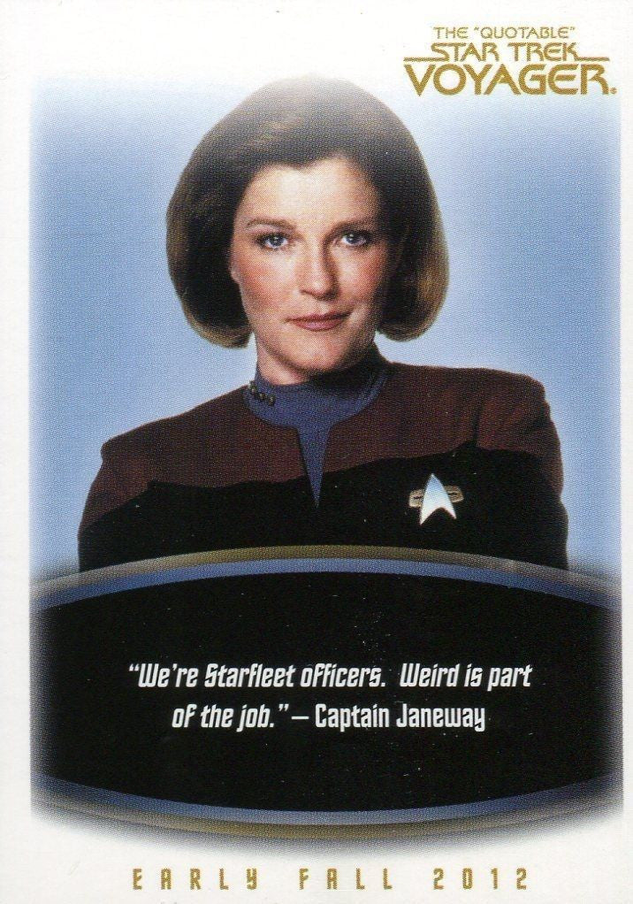 Star Trek Voyager The Quotable Star Trek Voyager Card Album with Promo Card P3   - TvMovieCards.com
