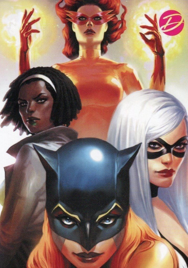 Marvel Dangerous Divas Series 1 Card Album Promo P4 2011 Rittenhouse - TvMovieCards.com