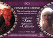 Xena Dangerous Liaisons Xena and Callisto Double Costume Card DC3   - TvMovieCards.com
