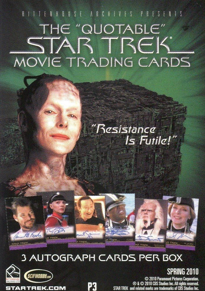 Star Trek Quotable Movies Card Album with Promo Card P3 Rittenhouse Archives 201 - TvMovieCards.com