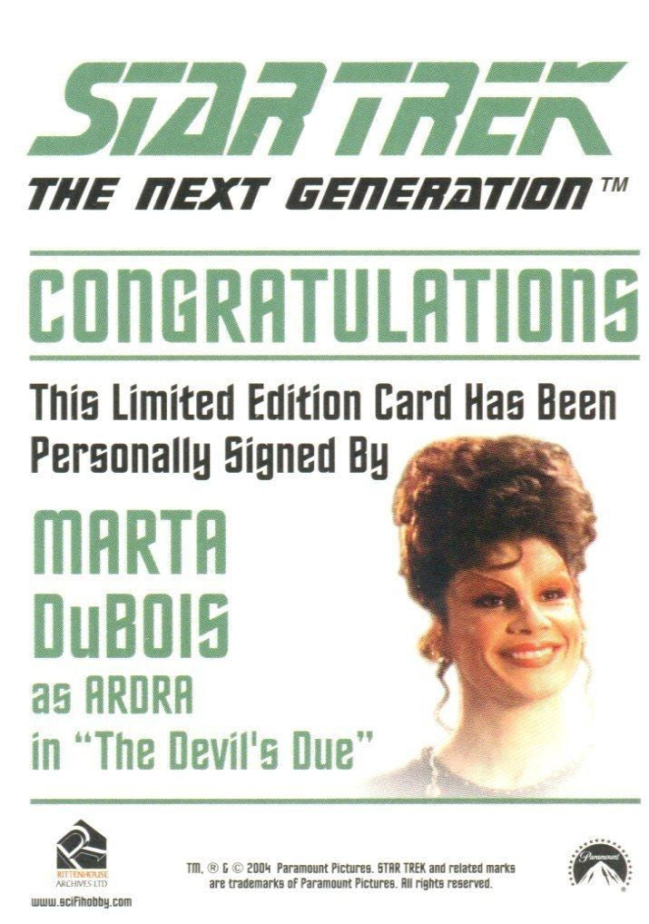 Star Trek The Next Generation TNG Quotable Card Album with Autograph / Promo Car - TvMovieCards.com