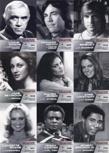 Battlestar Galactica Colonial Warriors Casting Call Chase Card Set W1 thru W9   - TvMovieCards.com