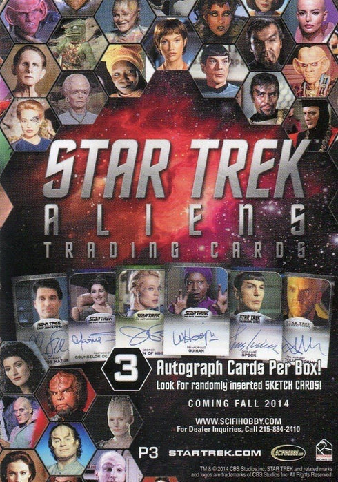 Star Trek Aliens Card Binder Album with Promo Card P3 Rittenhouse Archives 2014 - TvMovieCards.com