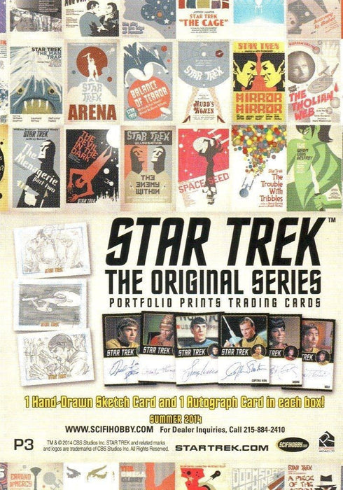 Star Trek The Original Series TOS Portfolio Prints Card Album with Promo Card P3   - TvMovieCards.com