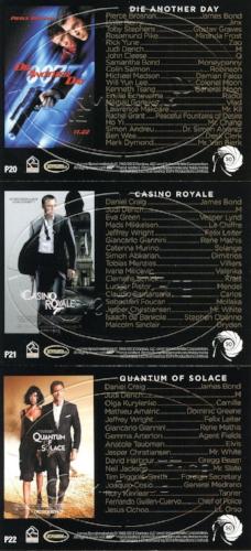James Bond 50th Anniversary Series Two Gold Plaque Chase Card Set 11 Cards   - TvMovieCards.com