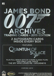 James Bond Archives 2015 Edition Card Album with Promo Card P2   - TvMovieCards.com