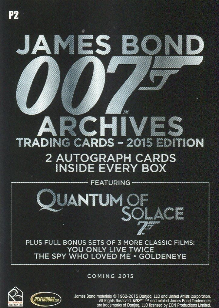 James Bond Archives 2015 Edition Card Album with Promo Card P2   - TvMovieCards.com