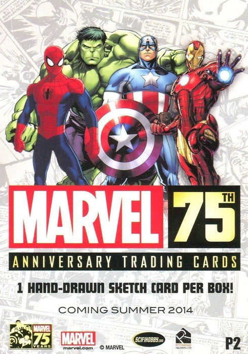 Marvel 75th Anniversary Trading Card Album with Promo P2   - TvMovieCards.com