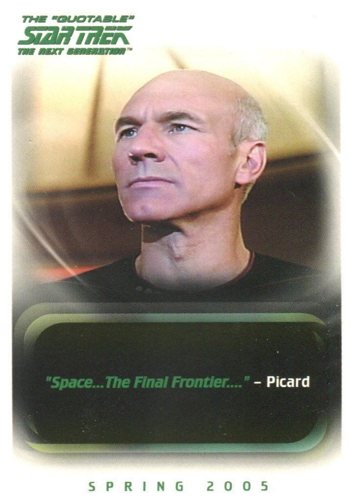 Star Trek The Next Generation TNG Quotable Card Album with Autograph / Promo Car - TvMovieCards.com