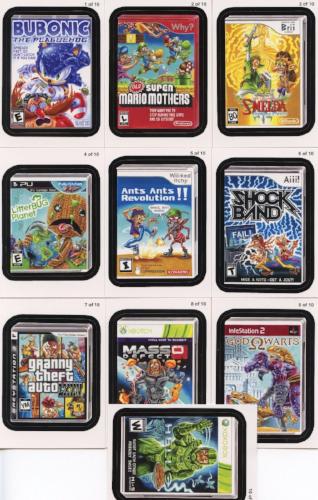 Wacky Packages Stickers Series 9 Cereal Box Lame Games Sticker Card Set Topps   - TvMovieCards.com