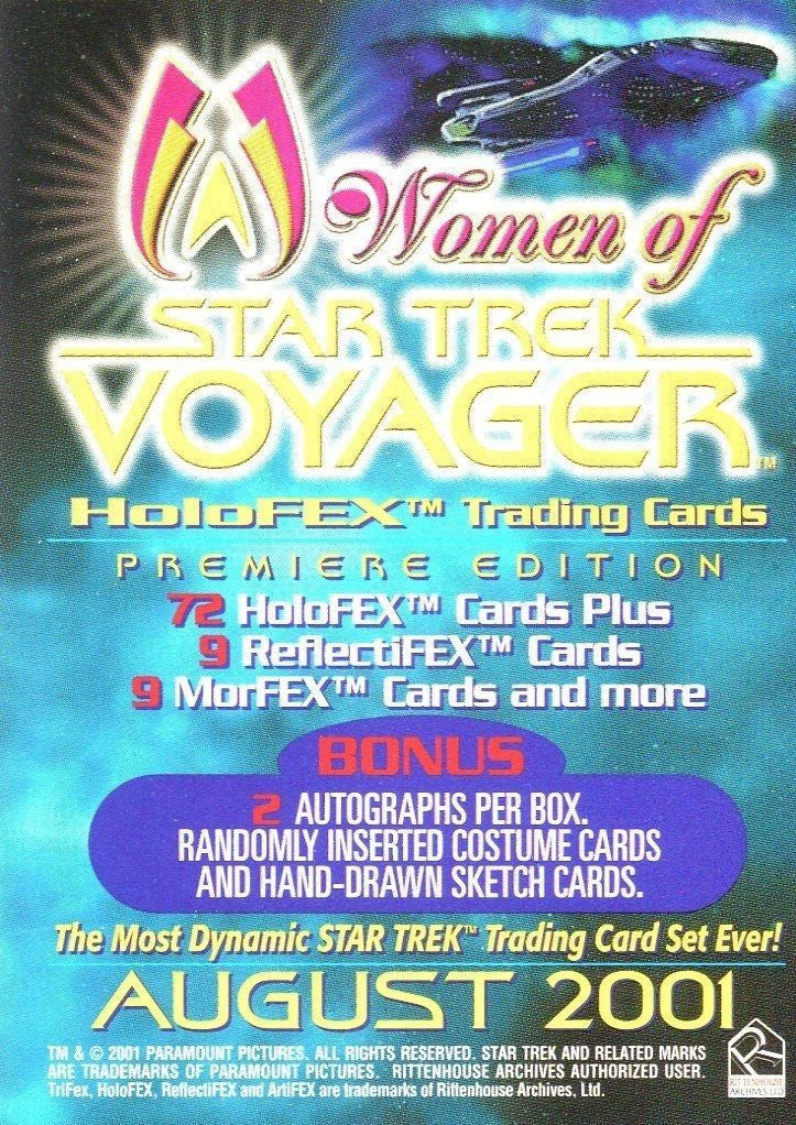 Star Trek Voyager The Women of Voyager Holofex Card Album with Autograph / Promo   - TvMovieCards.com