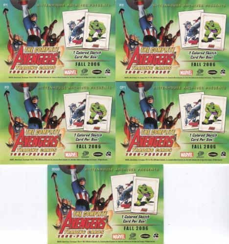 Avengers Complete 1963 to Present Promo Card Lot 5 Cards   - TvMovieCards.com