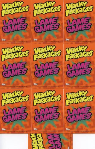 Wacky Packages Stickers Series 9 Cereal Box Lame Games Sticker Card Set Topps   - TvMovieCards.com