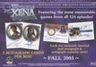 Xena The Quotable Xena Card Album with Promo P3   - TvMovieCards.com